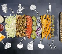 Шаурма на углях The grill с курицей