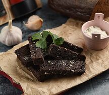 Гренки Бородинские с чесноком
