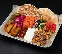 Шаверма на тарелке стандарт