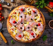 Римская пицца Ветчина грибы