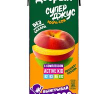 Сок Добрый Active kid Яблоко-персик