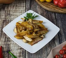 Картофель, жаренный с грибами Вишнёвый сад