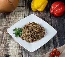 Гречка с грибами и луком Вишнёвый сад