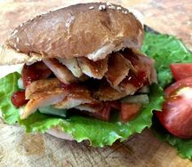 Гамбургер с куриным мясом