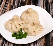 Хинкали из говядины и свинины