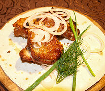 Шашлык из бедра курицы