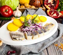 Сельдь с картофелем