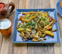 Картофель, жаренный с грибами