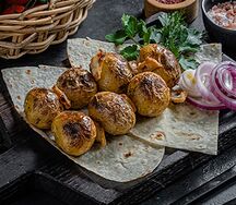 Шашлык из молодого картофеля