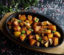 Жаренная картошка с грибами