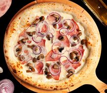 Пицца с Ветчиной и грибами