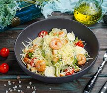 Цезарь с тигровыми креветками