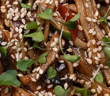 Удон с креветками