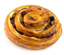 Булочка с изюмом