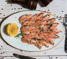 Креветки отварные в пиве