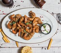 Креветки тигровые в пивном кляре