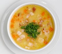 Суп гороховый с копченостями