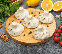 Хинкали с говядиной и свининой по-грузински