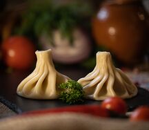 Хинкали с картофелем и грибами