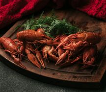 Вареный рак (мелкий)