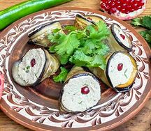 Рулетики из баклажанов