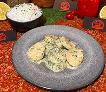 Морские гребешки в сливочном соусе