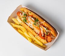 Хот-дог с картошкой фри