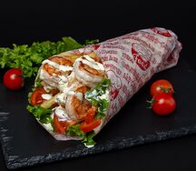 Сувлак с креветками