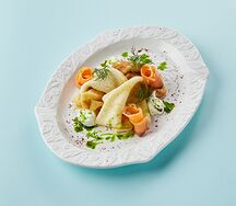 Блинчики с красной рыбой