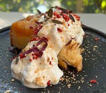 Миндальный перевернутый пирог