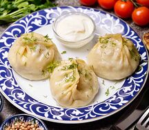 Манты с бараниной