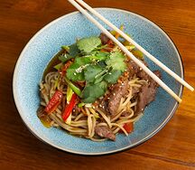 Wok Лапша пшеничная с говядиной