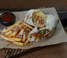 Шаурма с кальмаром и креветкой