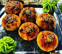 Запеченный ролл с крабом