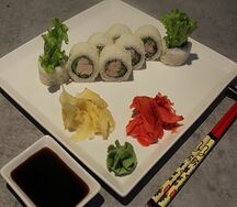 Ролл Цезарь с креветками