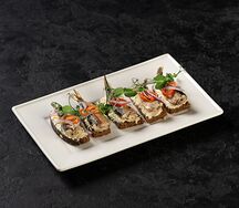 Сморреброды на бородинском хлебе