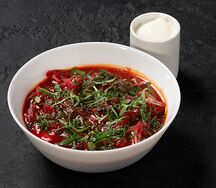 Борщ Столичный с черносливом