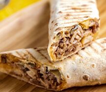 Двойная шаверма в лаваше