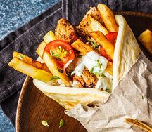 Шаверма в пите с картошкой