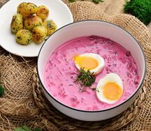 Литовский борщ с картошкой