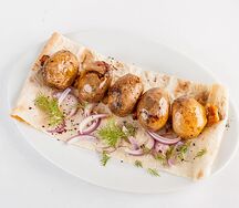 Шампиньоны на мангале