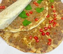 Ламаджо тонкая лепёшка с мясом 