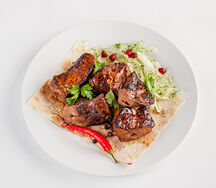 Шашлык из печени говядины