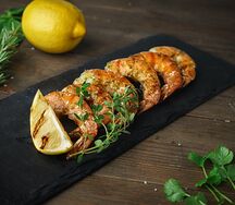 Креветки гриль