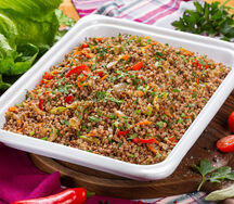 Греча с овощами