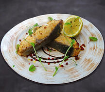 Филе семги на мангале