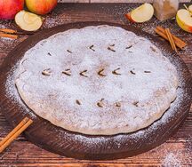 Осетинский пирог с яблоком и корицей /Фаткъуджын