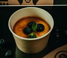 Творожная запеканка с ароматным персиком 