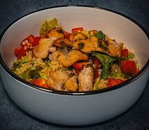 Классический цезарь с соусом из анчоусов