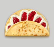 Творожок с клубничным джемом